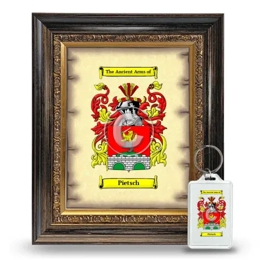 Pietsch Framed Coat of Arms and Keychain - Heirloom