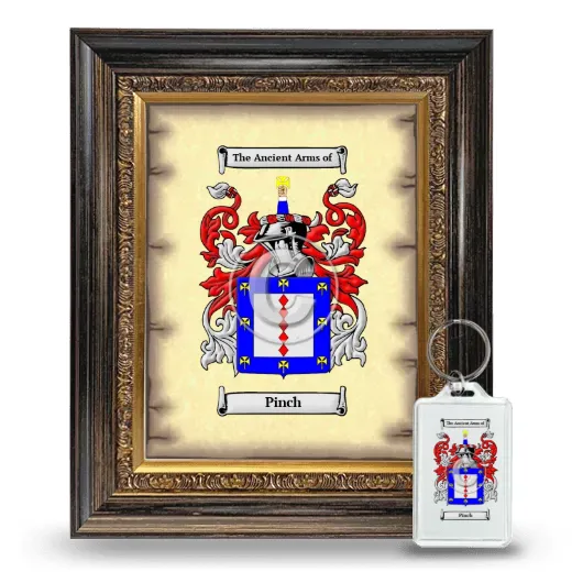 Pinch Framed Coat of Arms and Keychain - Heirloom