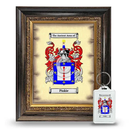 Pinkie Framed Coat of Arms and Keychain - Heirloom