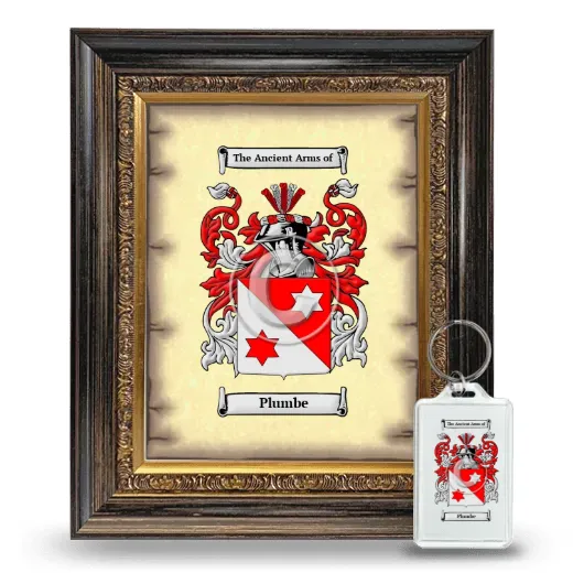 Plumbe Framed Coat of Arms and Keychain - Heirloom