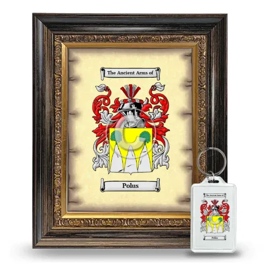 Polus Framed Coat of Arms and Keychain - Heirloom