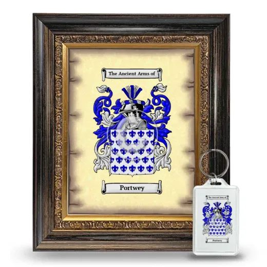 Portwey Framed Coat of Arms and Keychain - Heirloom