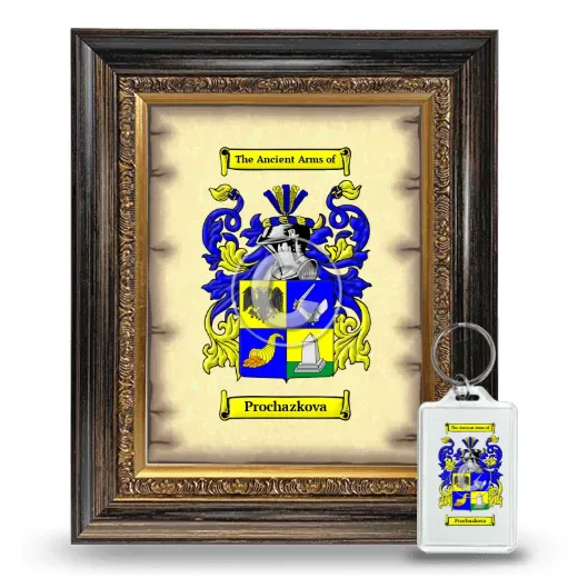 Prochazkova Framed Coat of Arms and Keychain - Heirloom