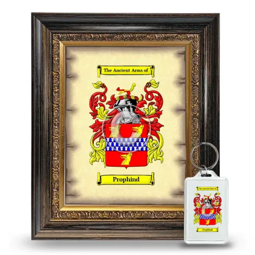 Prophind Framed Coat of Arms and Keychain - Heirloom