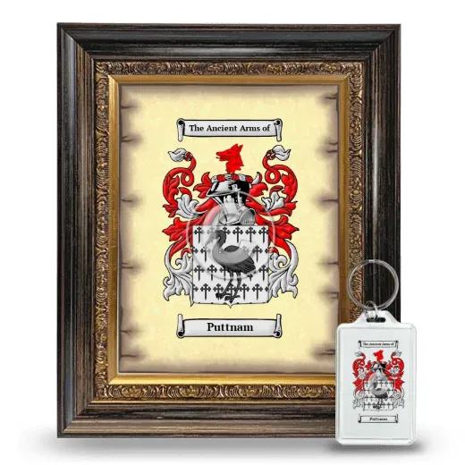 Puttnam Framed Coat of Arms and Keychain - Heirloom