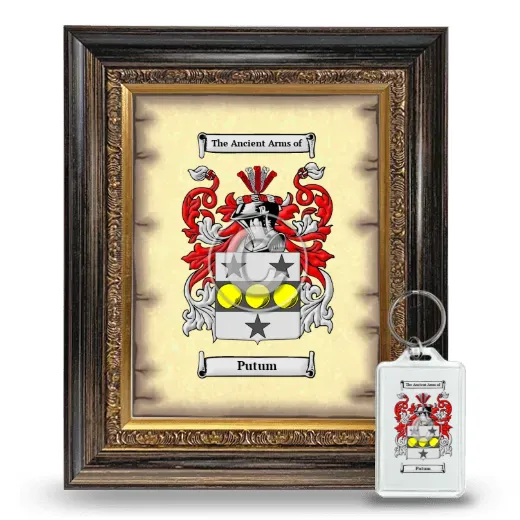 Putum Framed Coat of Arms and Keychain - Heirloom
