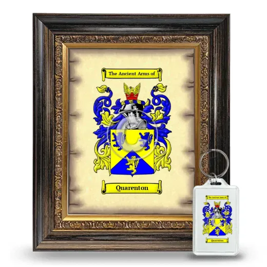 Quarenton Framed Coat of Arms and Keychain - Heirloom