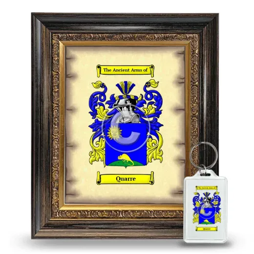Quarre Framed Coat of Arms and Keychain - Heirloom