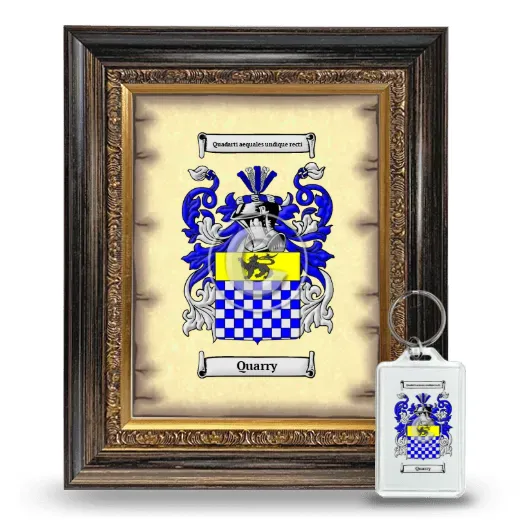 Quarry Framed Coat of Arms and Keychain - Heirloom