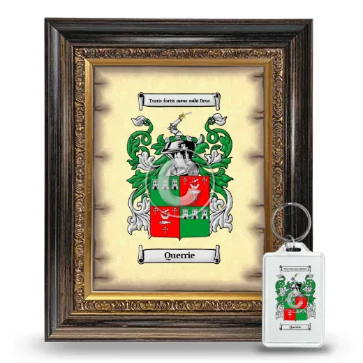 Querrie Framed Coat of Arms and Keychain - Heirloom