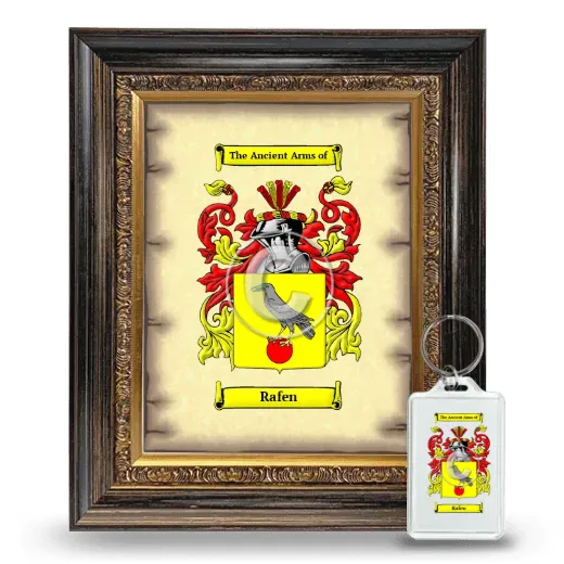 Rafen Framed Coat of Arms and Keychain - Heirloom
