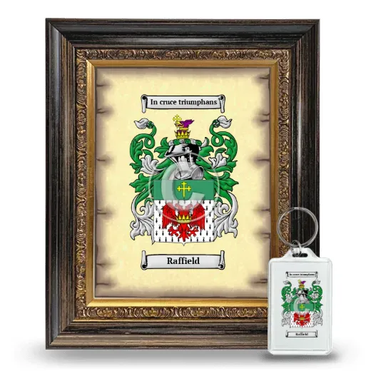Raffield Framed Coat of Arms and Keychain - Heirloom