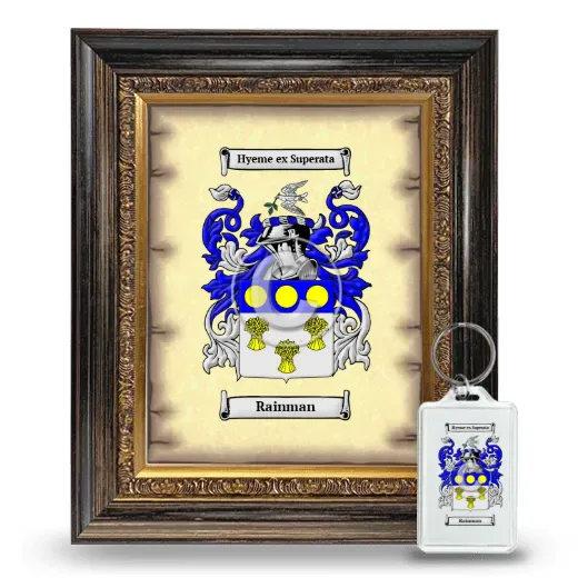 Rainman Framed Coat of Arms and Keychain - Heirloom