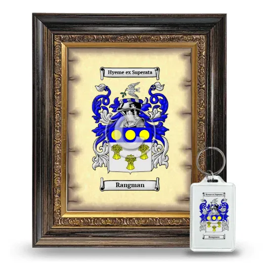 Rangman Framed Coat of Arms and Keychain - Heirloom