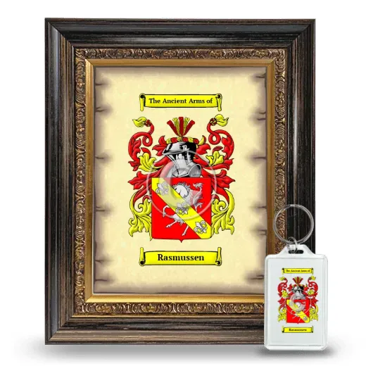 Rasmussen Framed Coat of Arms and Keychain - Heirloom