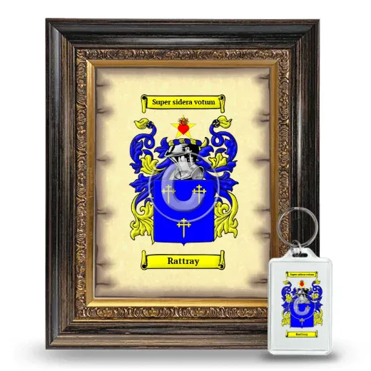 Rattray Framed Coat of Arms and Keychain - Heirloom