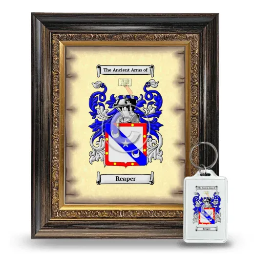 Reaper Framed Coat of Arms and Keychain - Heirloom