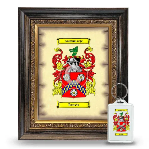 Reavis Framed Coat of Arms and Keychain - Heirloom
