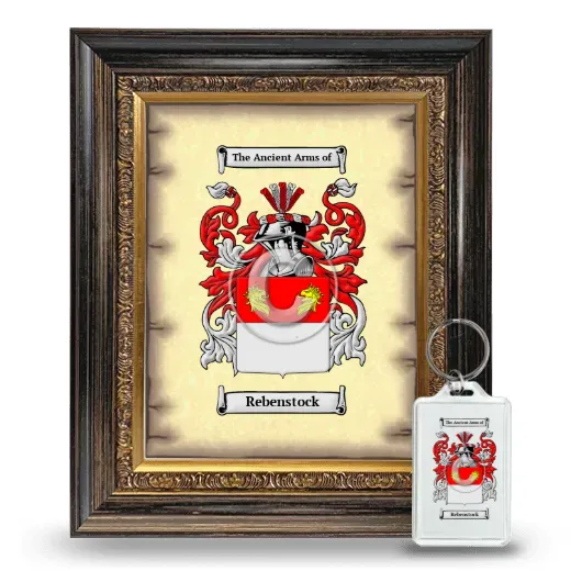 Rebenstock Framed Coat of Arms and Keychain - Heirloom