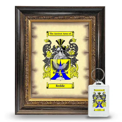 Reddic Framed Coat of Arms and Keychain - Heirloom