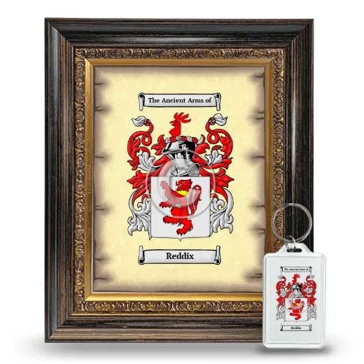Reddix Framed Coat of Arms and Keychain - Heirloom