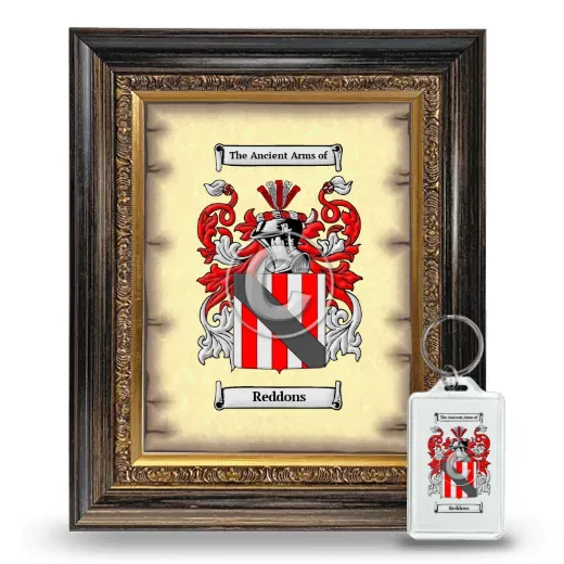 Reddons Framed Coat of Arms and Keychain - Heirloom