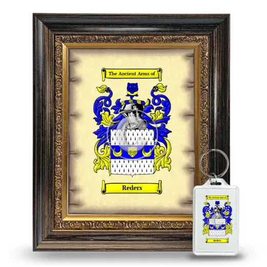 Reders Framed Coat of Arms and Keychain - Heirloom