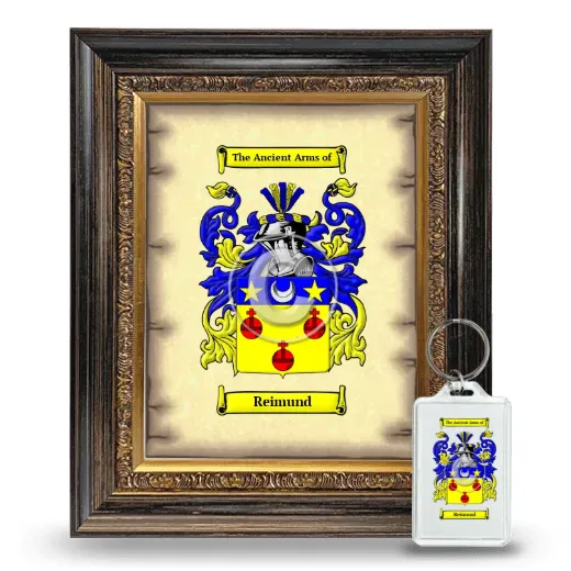 Reimund Framed Coat of Arms and Keychain - Heirloom