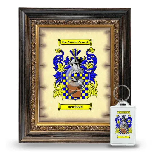 Reinbold Framed Coat of Arms and Keychain - Heirloom