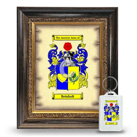 Reinholt Framed Coat of Arms and Keychain - Heirloom