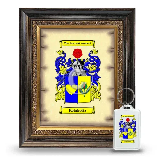 Reinholtz Framed Coat of Arms and Keychain - Heirloom