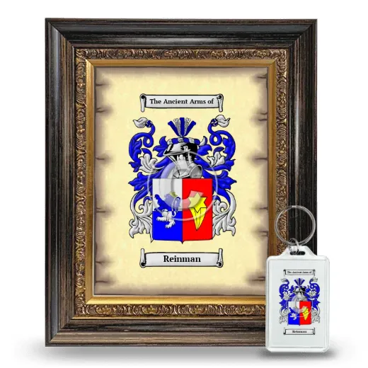 Reinman Framed Coat of Arms and Keychain - Heirloom