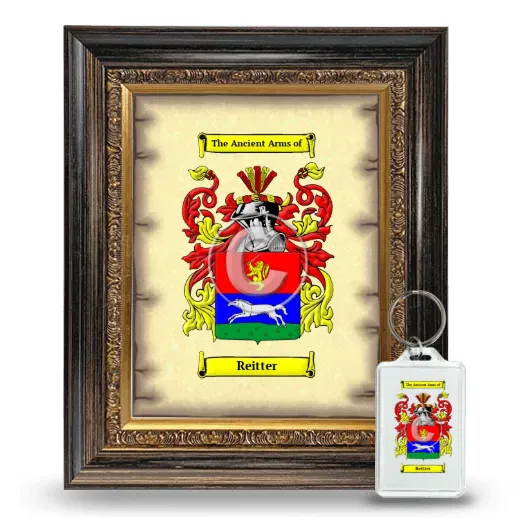 Reitter Framed Coat of Arms and Keychain - Heirloom