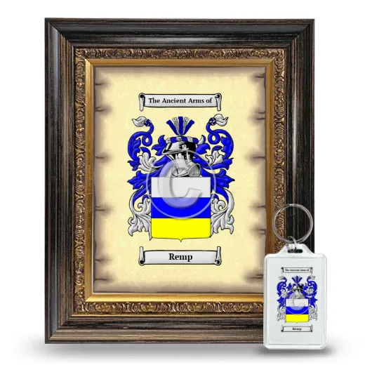 Remp Framed Coat of Arms and Keychain - Heirloom