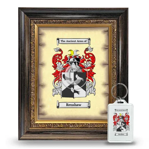 Renshaw Framed Coat of Arms and Keychain - Heirloom