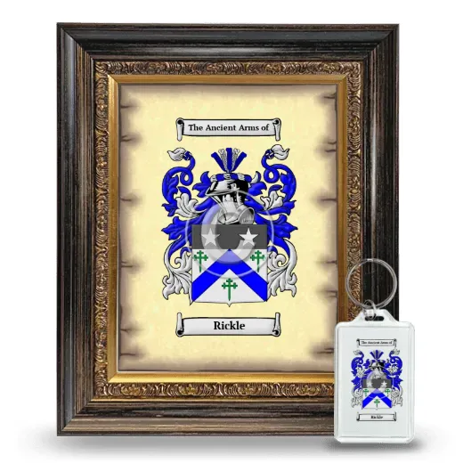 Rickle Framed Coat of Arms and Keychain - Heirloom