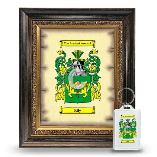 Rily Framed Coat of Arms and Keychain - Heirloom