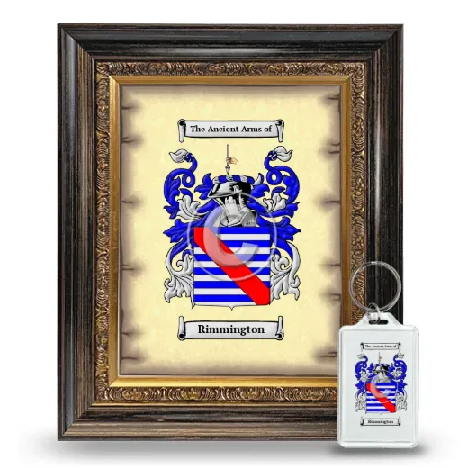 Rimmington Framed Coat of Arms and Keychain - Heirloom