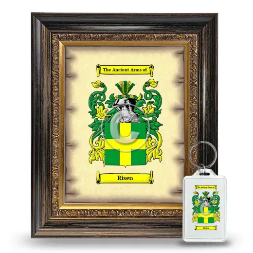Risen Framed Coat of Arms and Keychain - Heirloom