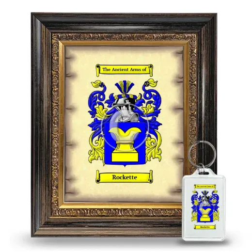 Rockette Framed Coat of Arms and Keychain - Heirloom
