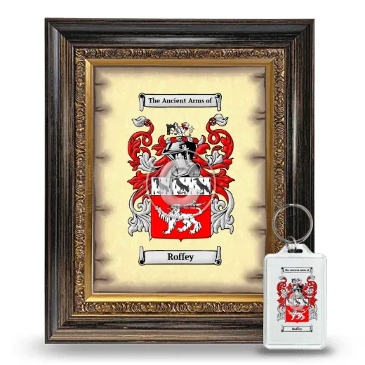 Roffey Framed Coat of Arms and Keychain - Heirloom