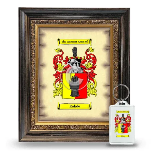 Rohde Framed Coat of Arms and Keychain - Heirloom