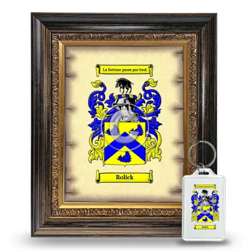 Rolick Framed Coat of Arms and Keychain - Heirloom