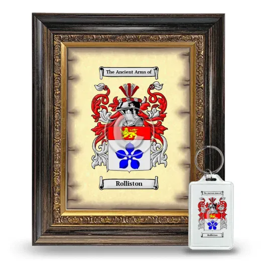 Rolliston Framed Coat of Arms and Keychain - Heirloom