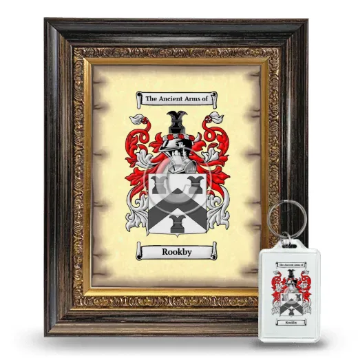 Rookby Framed Coat of Arms and Keychain - Heirloom
