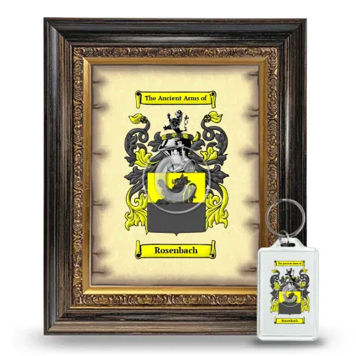 Rosenbach Framed Coat of Arms and Keychain - Heirloom