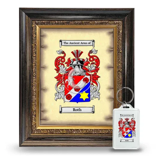 Roth Framed Coat of Arms and Keychain - Heirloom