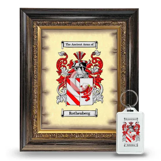 Rothenberg Framed Coat of Arms and Keychain - Heirloom