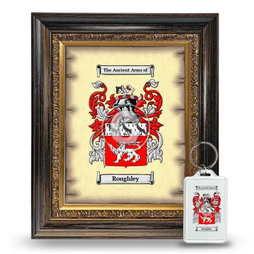 Roughley Framed Coat of Arms and Keychain - Heirloom