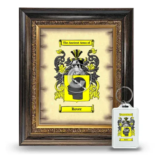 Rover Framed Coat of Arms and Keychain - Heirloom